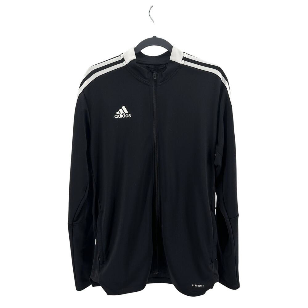 adidas Prime Green Trio 23 League AEROREADY Training Jacket Men's L Black White